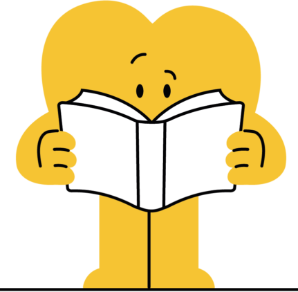 Yellow character reading